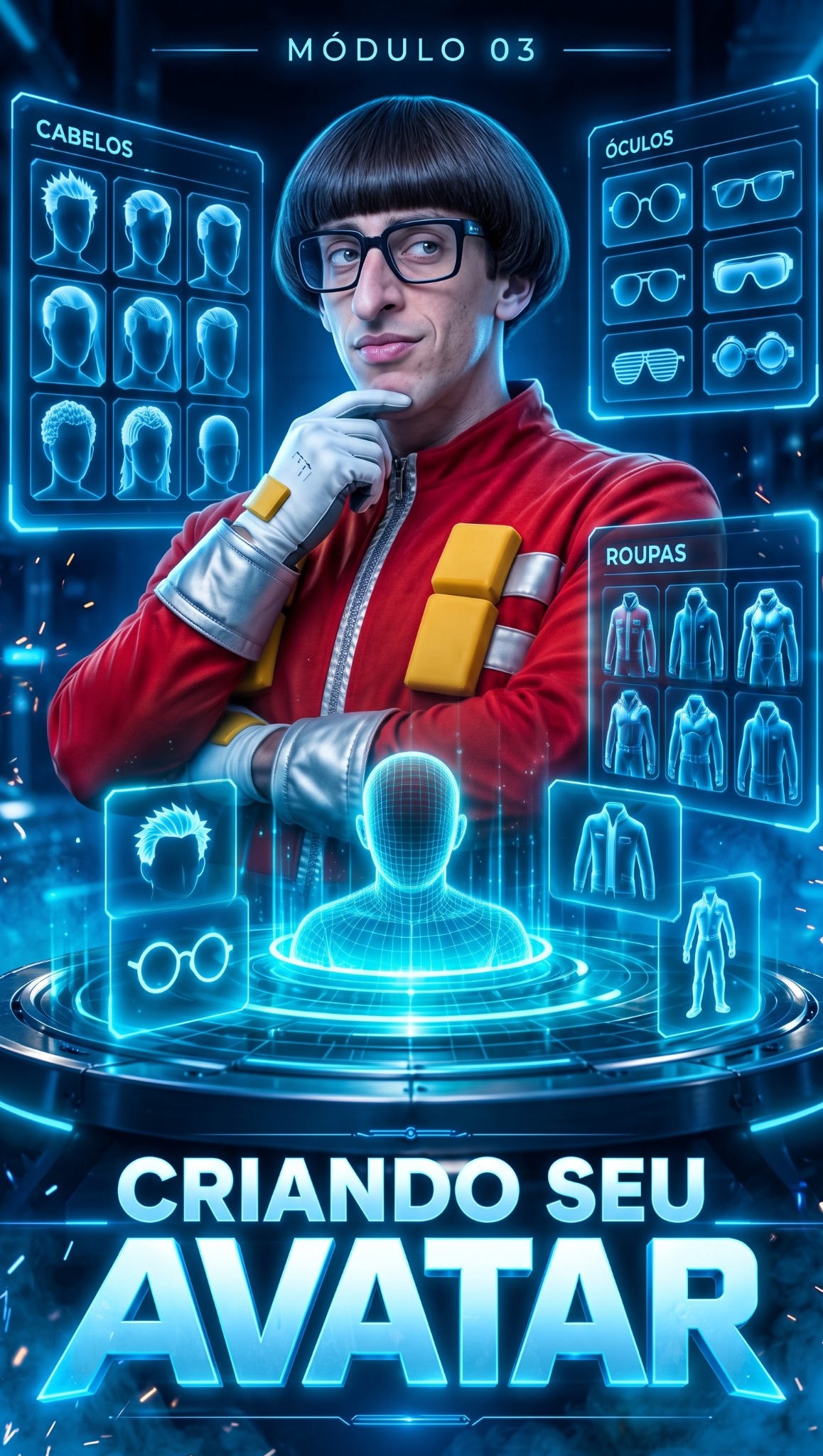 Capa do módulo 03: Crie Seu Personagem